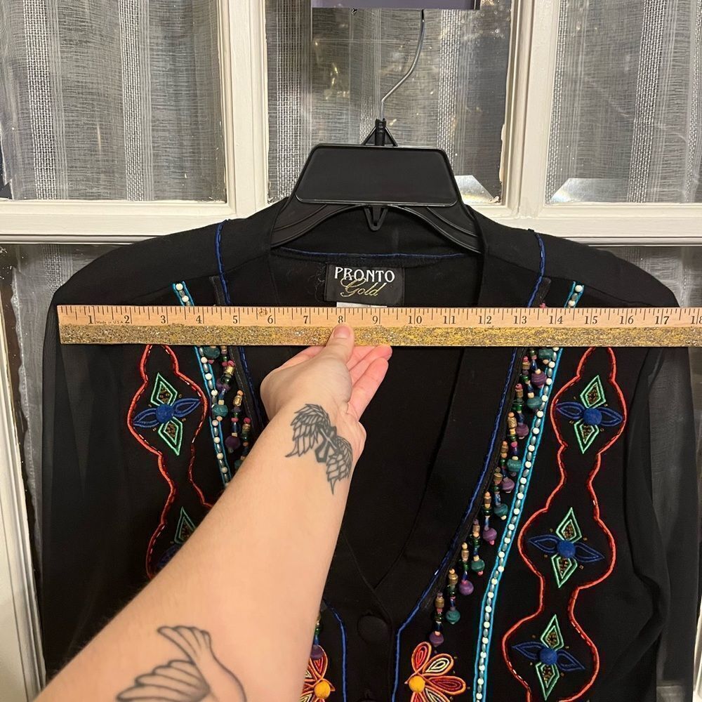 Vintage Boho Beaded Jacket - Picture 9 of 10